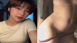 Tóc ngắn đáng yêu bịt mồm khi chịch